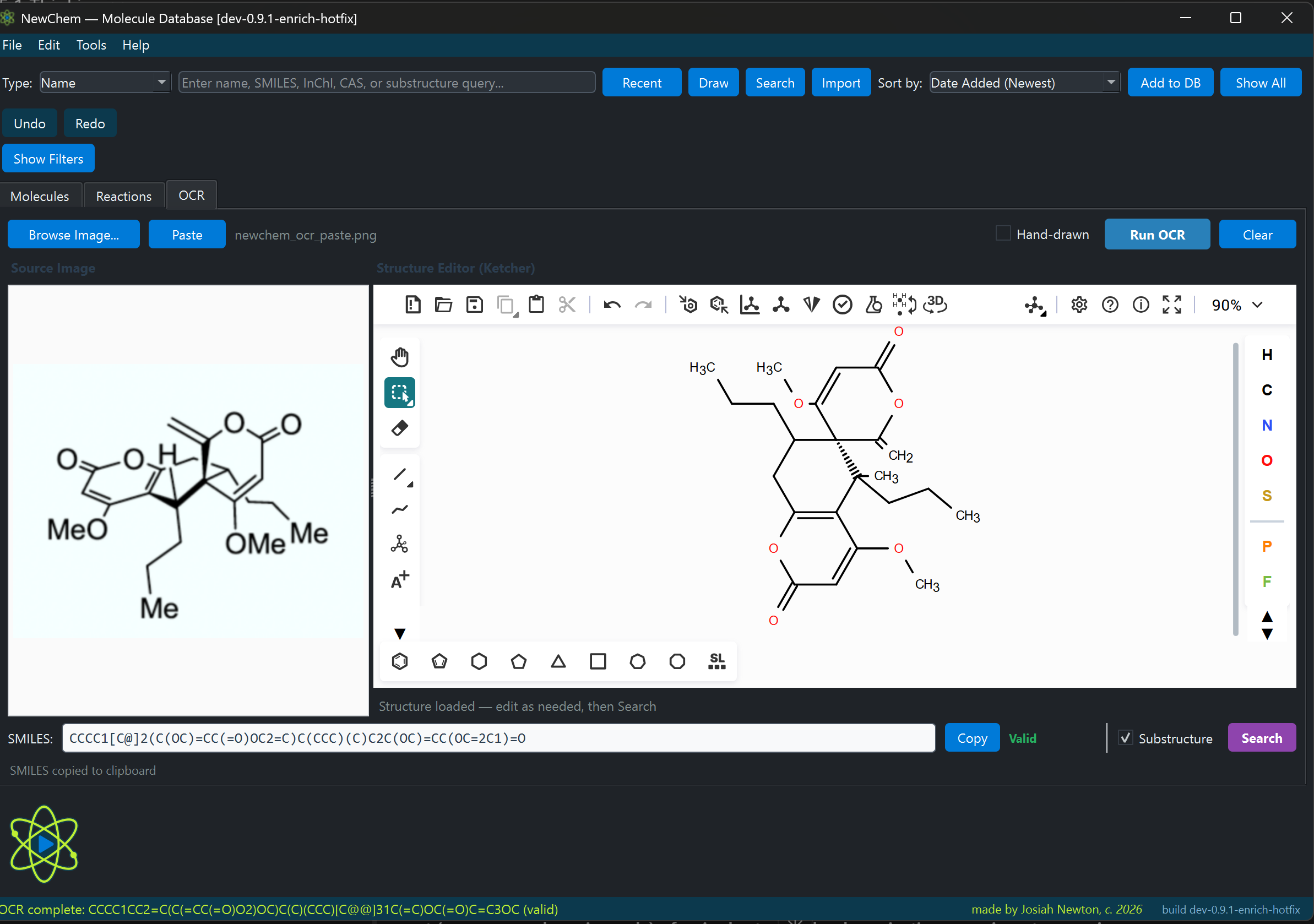 OCR workflow screenshot